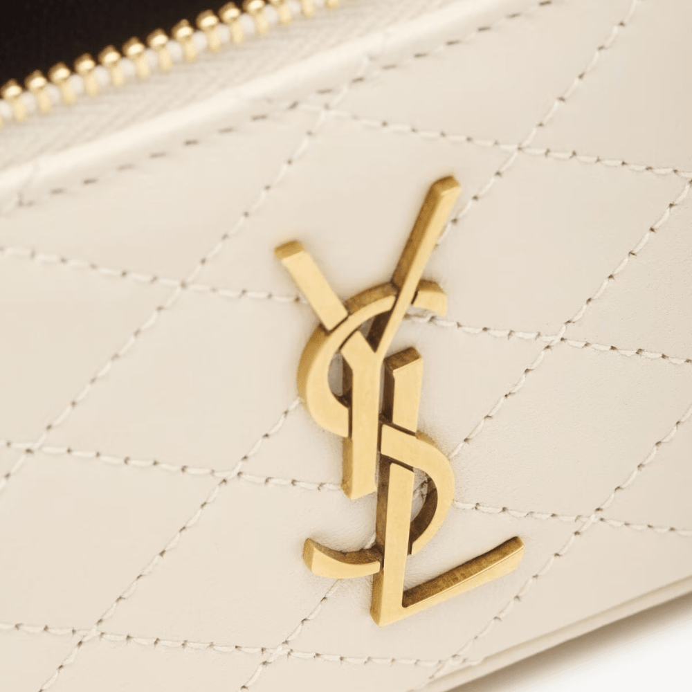 Saint Laurent Gaby Vanity In Lambskin (White)