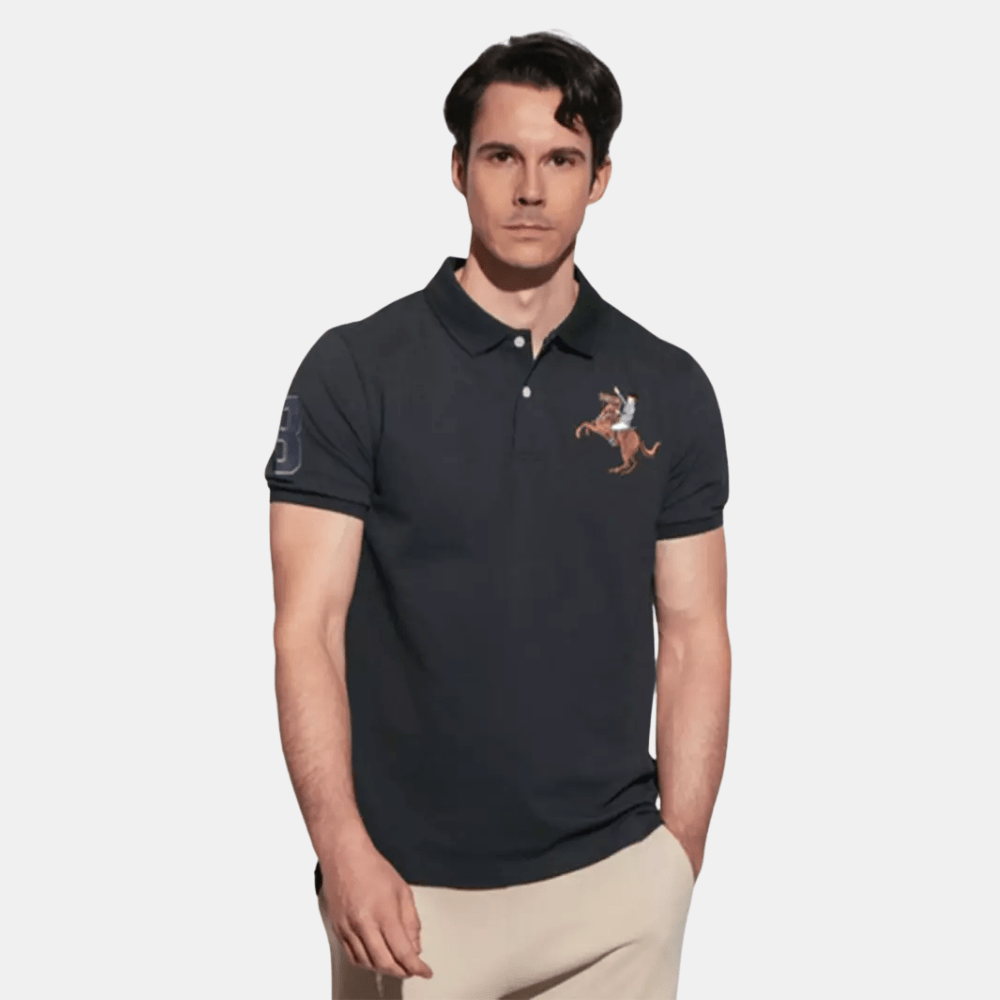 Giordano 3D Napoleon Polo Shirt (Navy) - DIVA ONLINE STORE