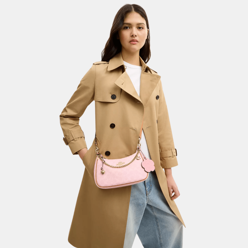 Coach Teri Shoulder Bag In Signature Canvas With Charms - DIVA ONLINE STORE