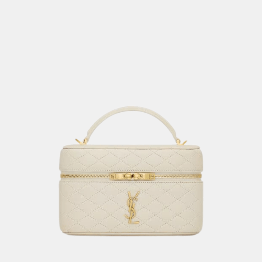 Saint Laurent Gaby Vanity In Lambskin (White)