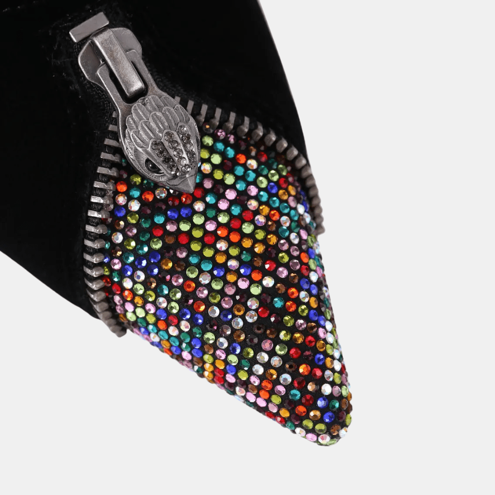 Kurt Geiger Zip Court Heel (Black/Multi) - DIVA ONLINE STORE