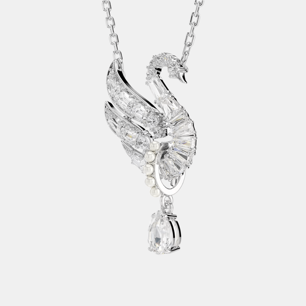 Swarovski White Swan Pendant - DIVA ONLINE STORE