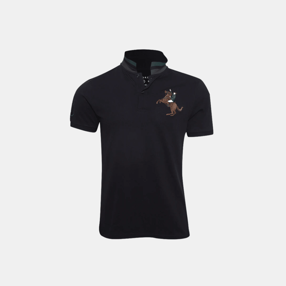 Giordano 3D Napoleon Polo Shirt (Black) - DIVA ONLINE STORE