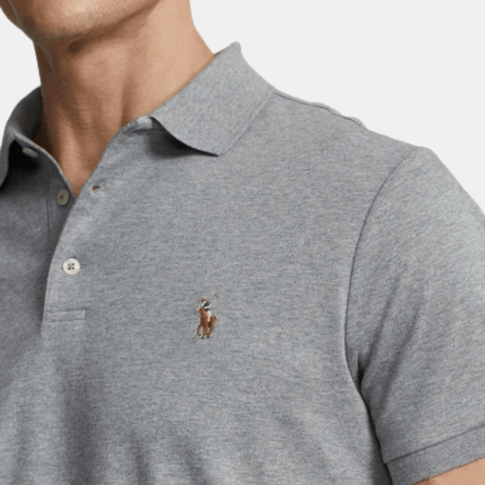 Ralph Lauren Steel Heather Polo Shirt - DIVA ONLINE STORE