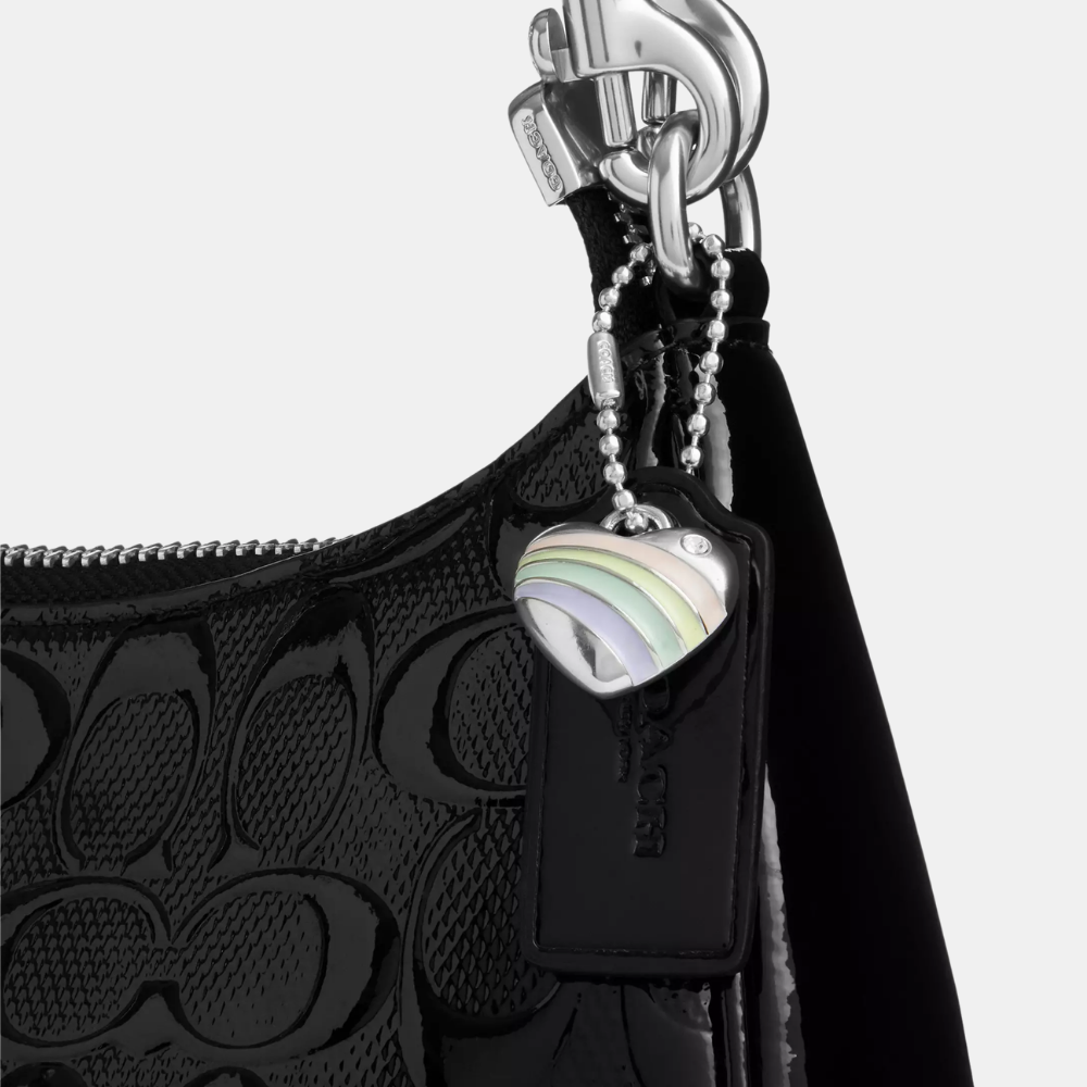Coach Teri Shoulder Bag In Signature Leather With Heart Charm