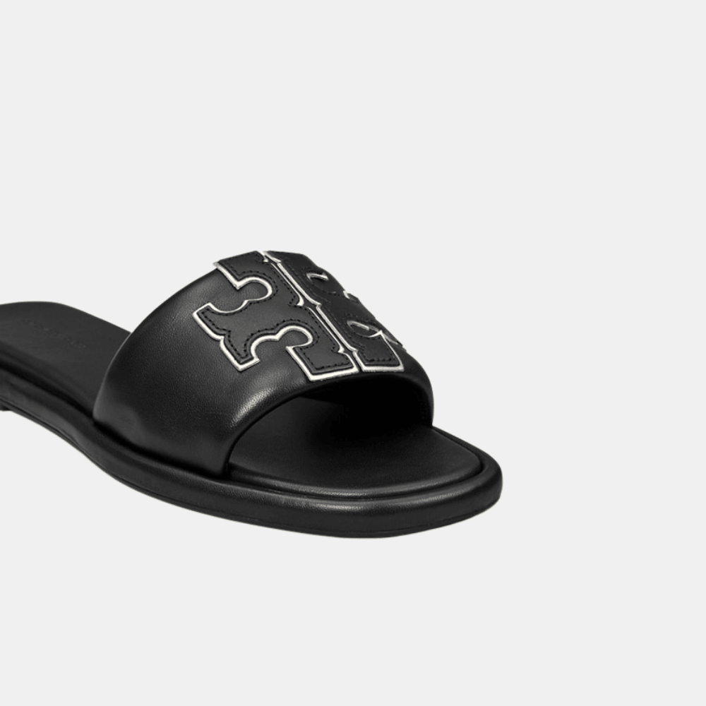 Tory Burch Double T Sport Slide (Black) - DIVA ONLINE STORE