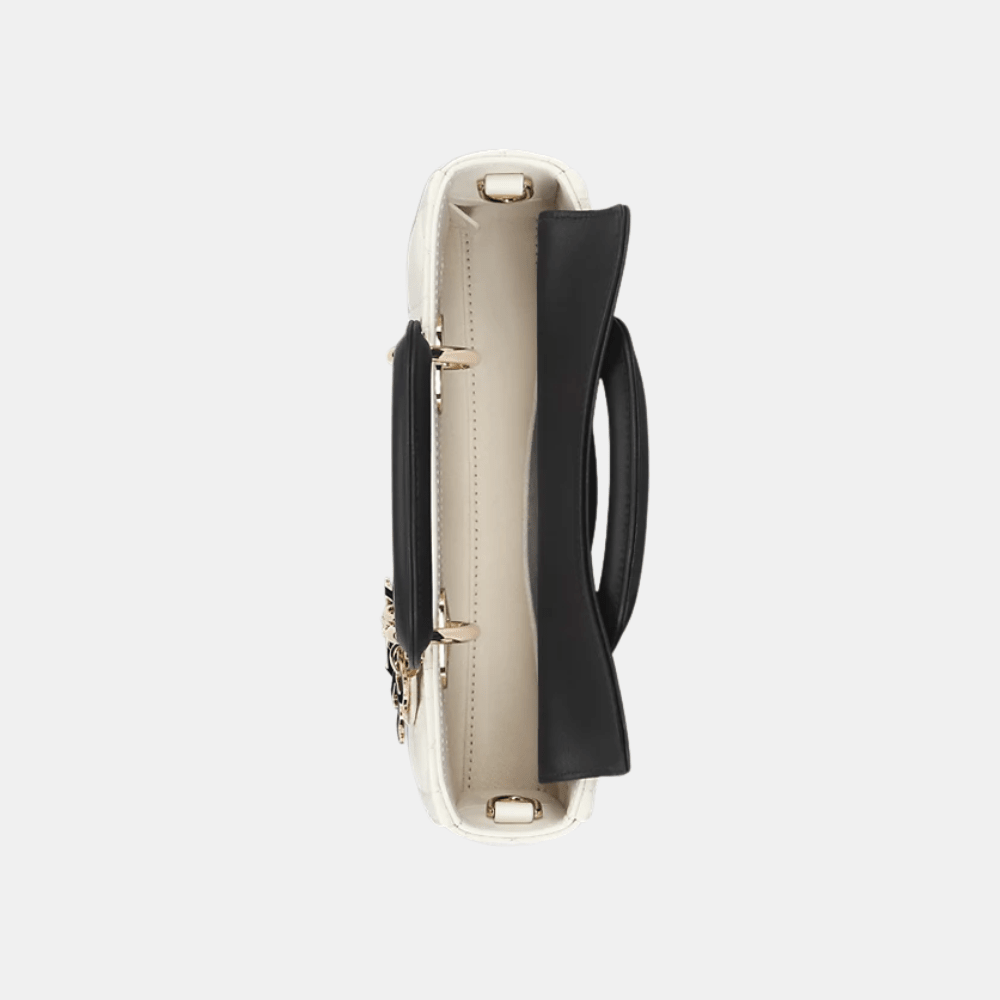 Dior Small Lady D - Joy Bag In Two - Tone Latte and Black Cannage Lambskin - DIVA ONLINE STORE