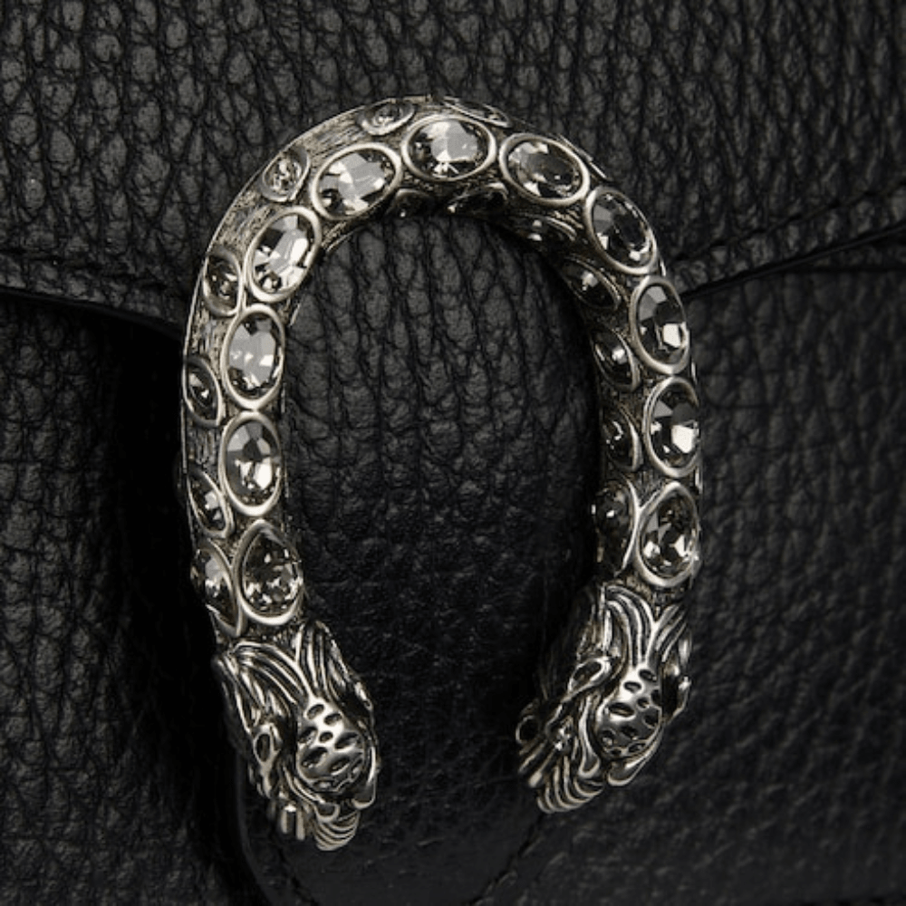 Gucci Dionysus Super Mini Bag in Black Leather - DIVA ONLINE STORE
