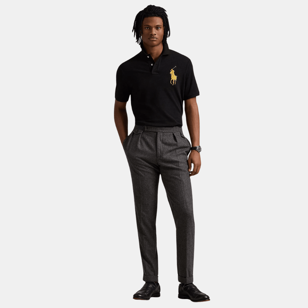 Ralph Lauren Black Big Pony Polo Shirt - DIVA ONLINE STORE