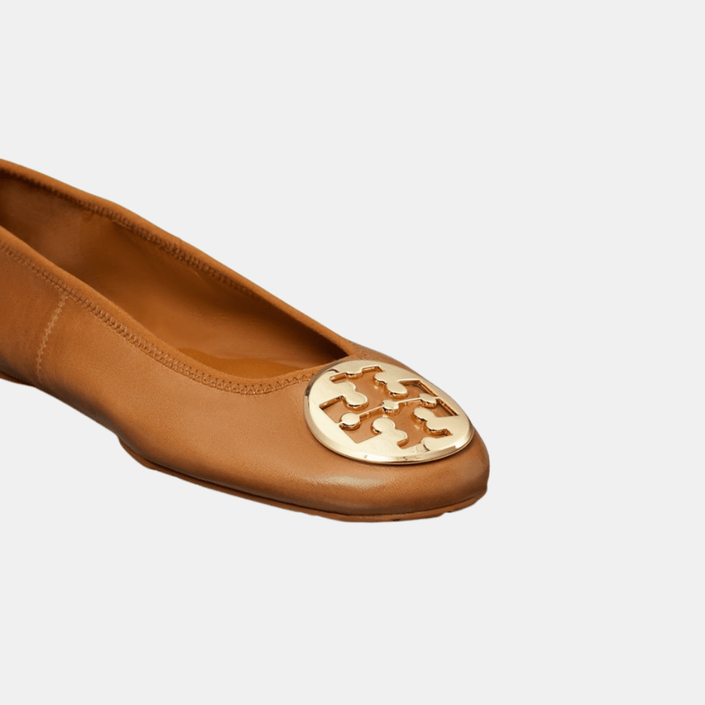 Tory Burch Reva Travel Ballet (Pecan Praline) - DIVA ONLINE STORE