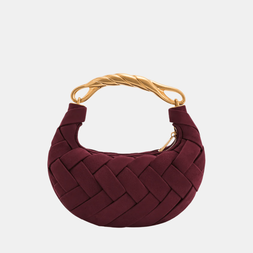 JW Pei Orla Weave Faux Suede Handbag - DIVA ONLINE STORE