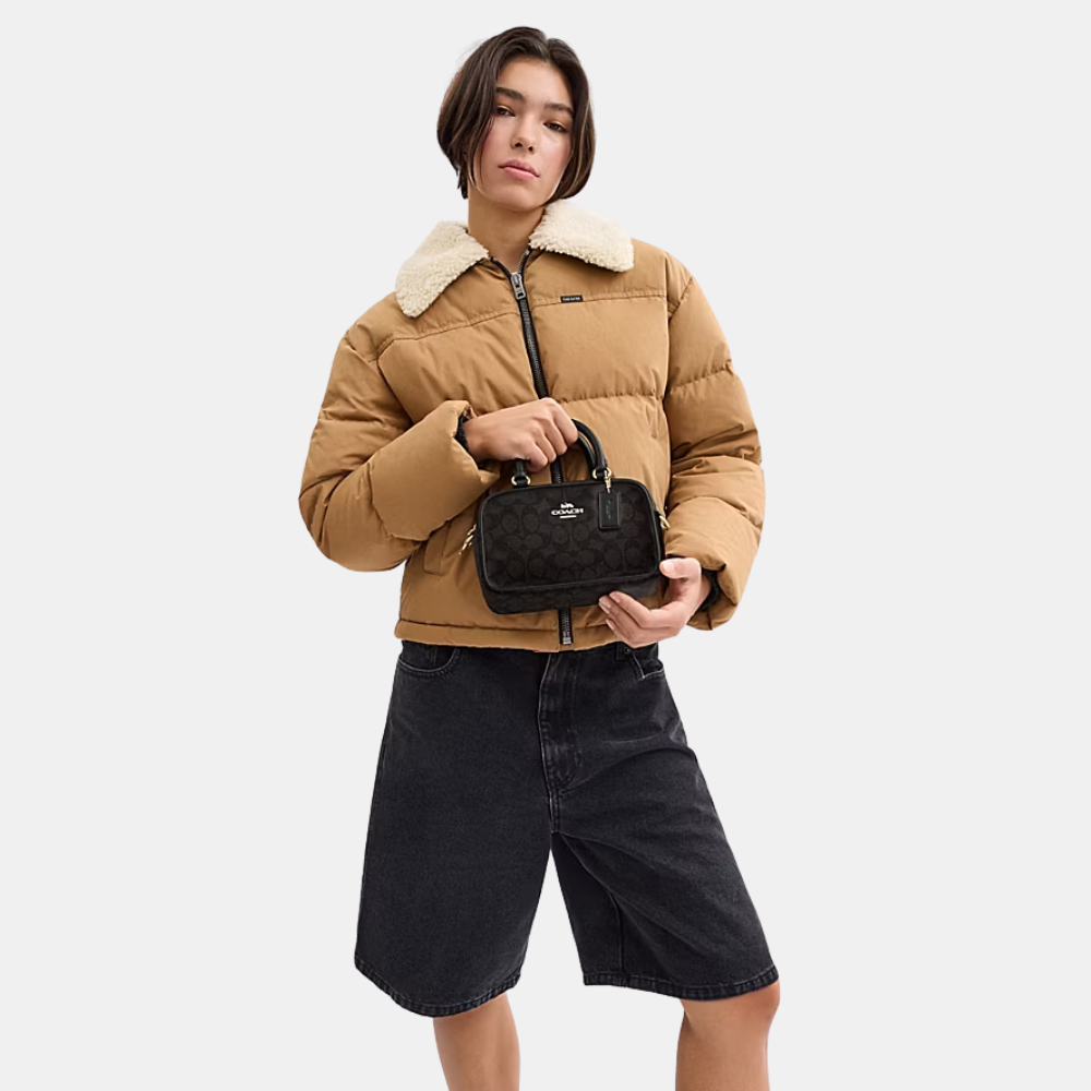 Coach Satchel Crossbody Bag In Signature Canvas