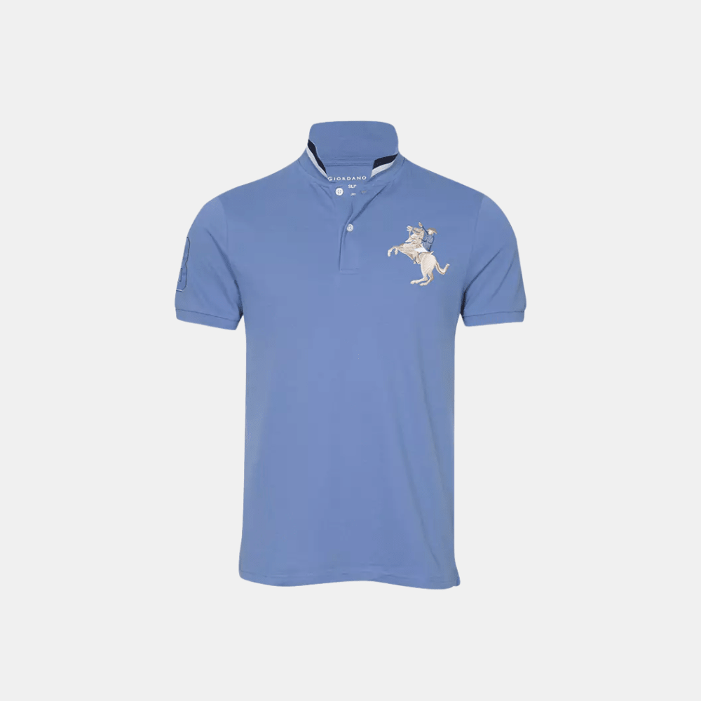 Giordano 3D Napoleon Polo Shirt (Blue) - DIVA ONLINE STORE