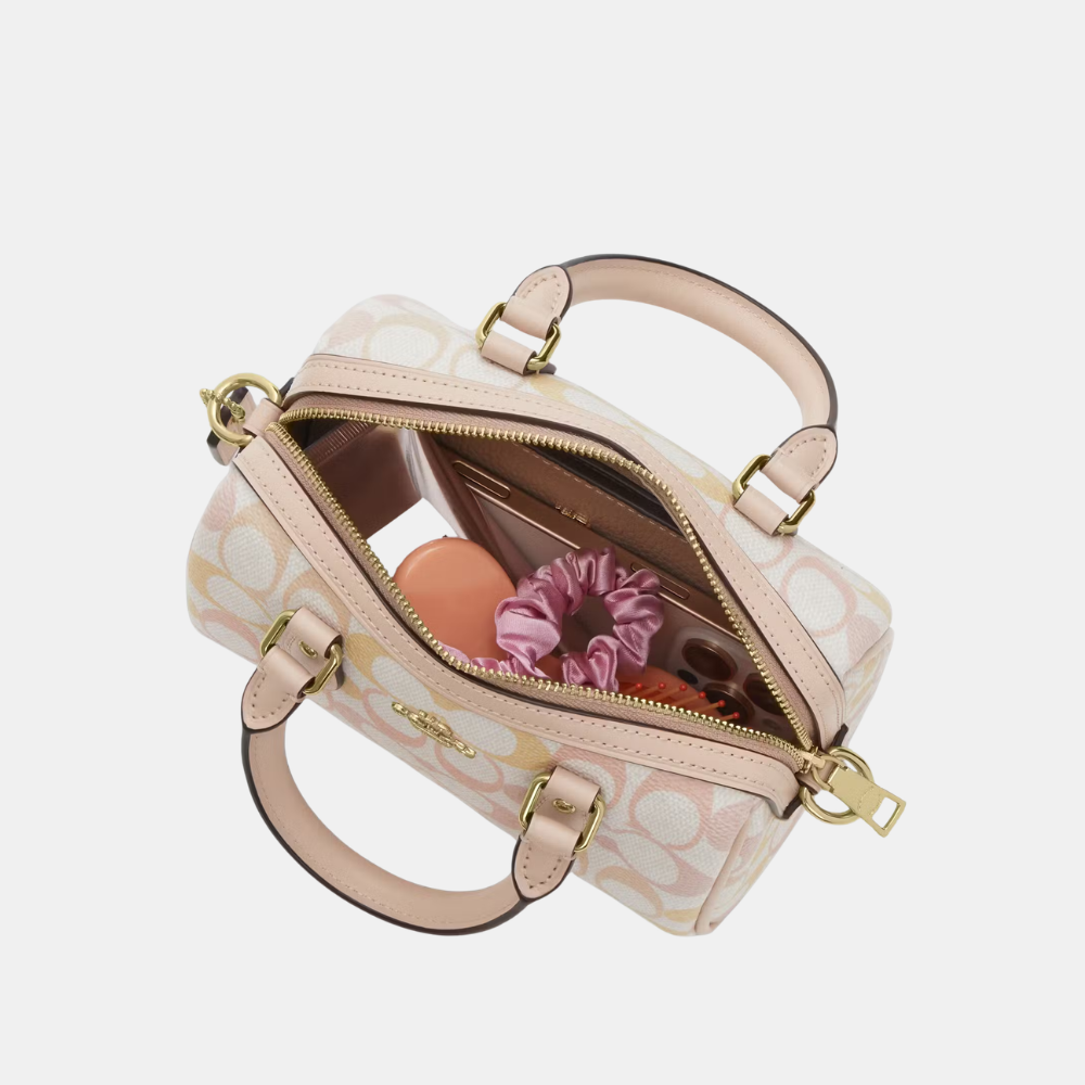 Coach Mini Rowan Crossbody Bag In Pretty Signature Canvas