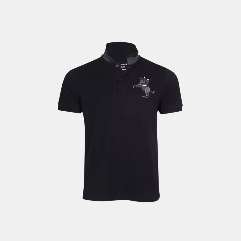 Giordano 3D Napoleon Polo Shirt (Black) - DIVA ONLINE STORE