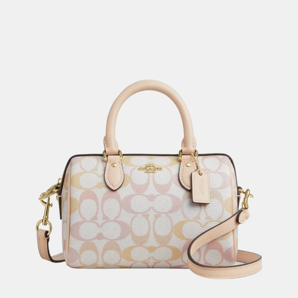 Coach Mini Rowan Crossbody Bag In Pretty Signature Canvas