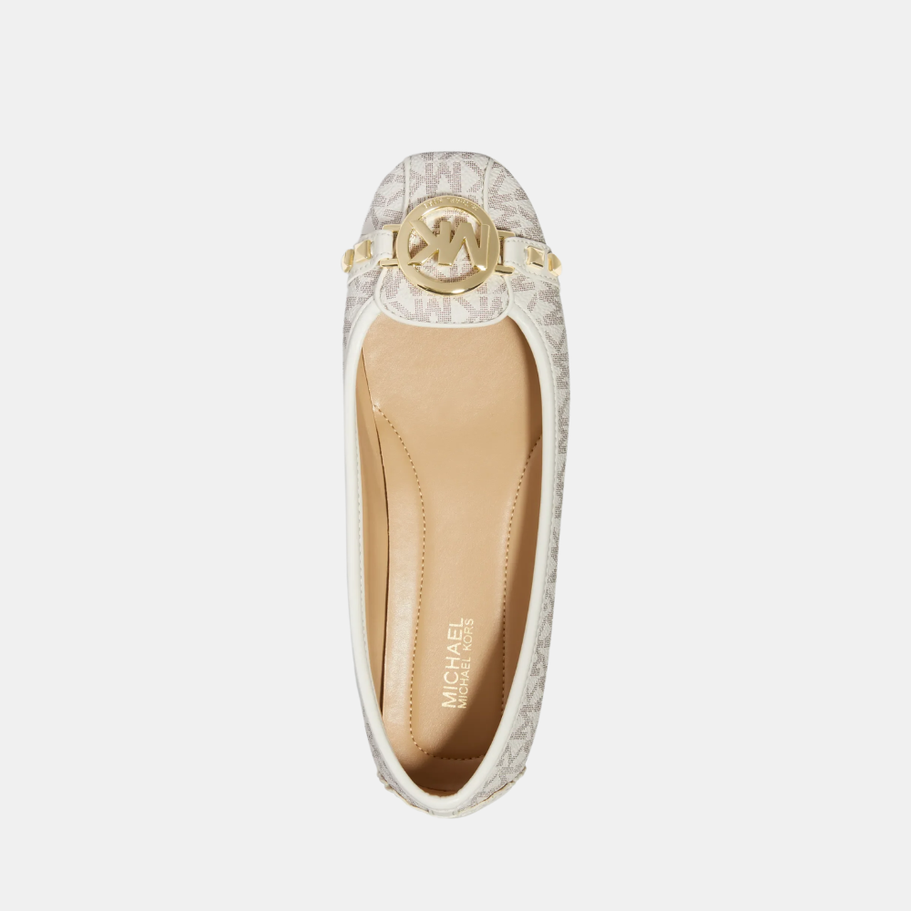 Michael Kors Fulton Studded Logo Moccasin (Vanilla)