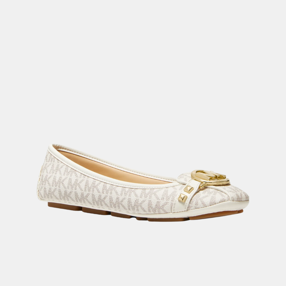 Michael Kors Fulton Studded Logo Moccasin (Vanilla)