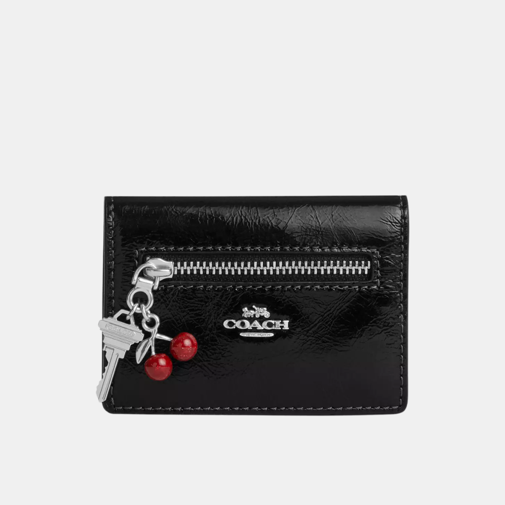 Coach Card Case With Charms (Black)