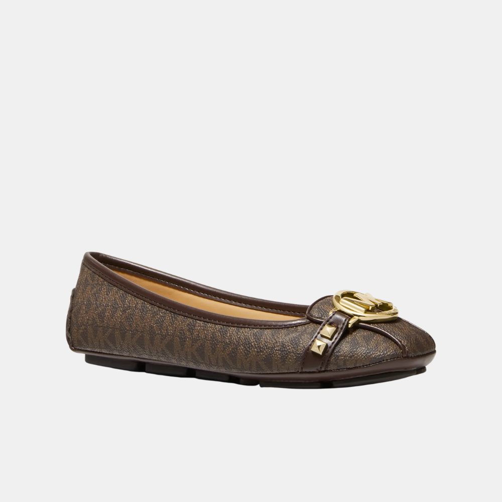 Michael Kors Fulton Studded Logo Moccasin (Brown)