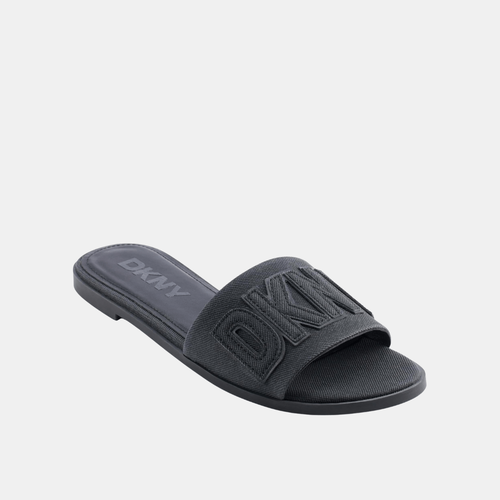 DKNY Willow Slide Sandal (Black) - DIVA ONLINE STORE