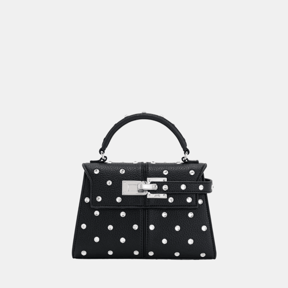 JW Pei Elise Artificial Crystal Top Handle Bag (Black)