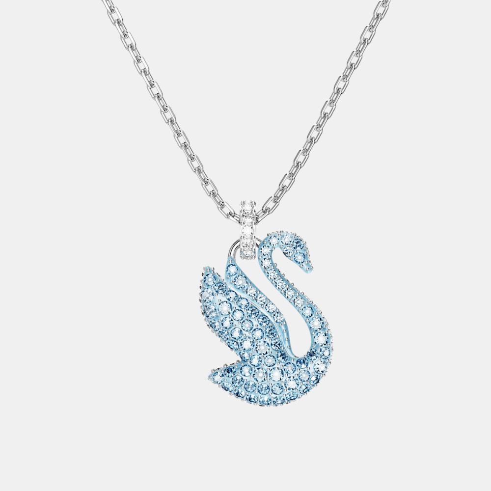 Swarovski Medium Blue Swan Necklace - DIVA ONLINE STORE