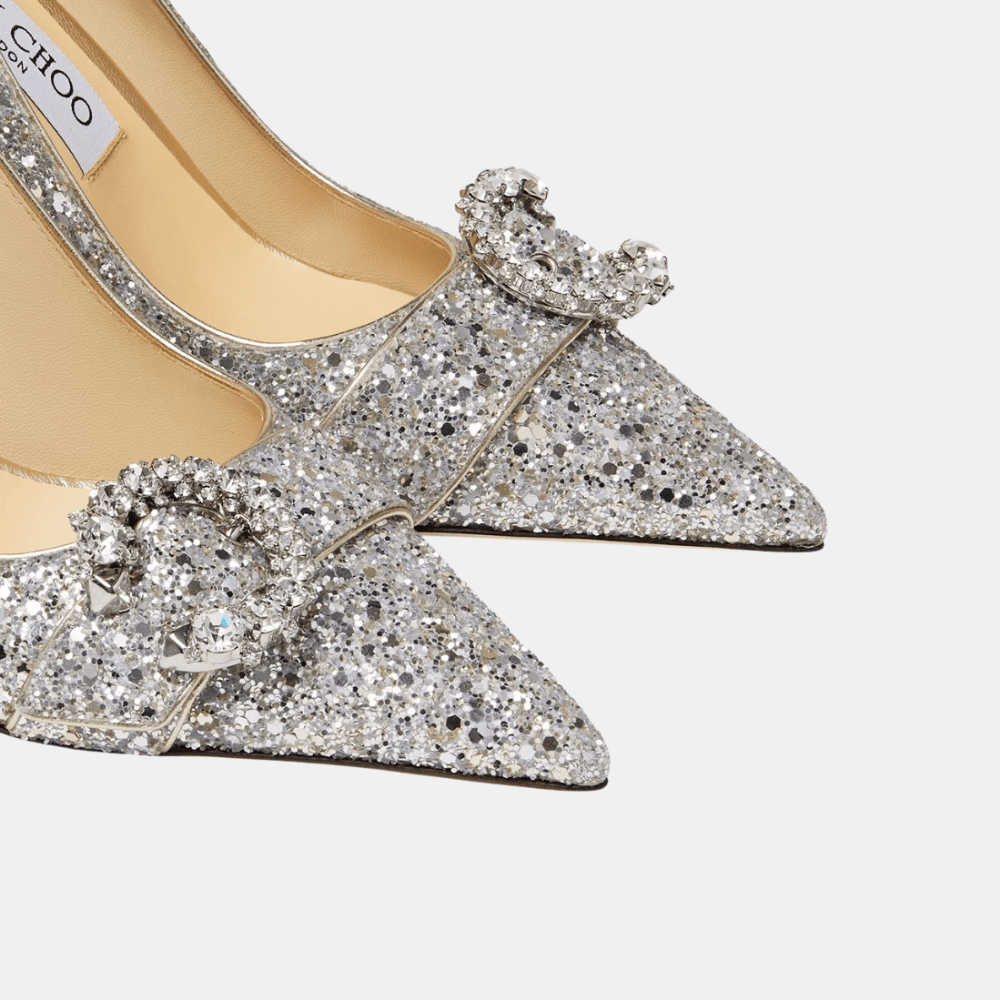 Jimmy Choo Saresa 85 Glitter Pumps - DIVA ONLINE STORE