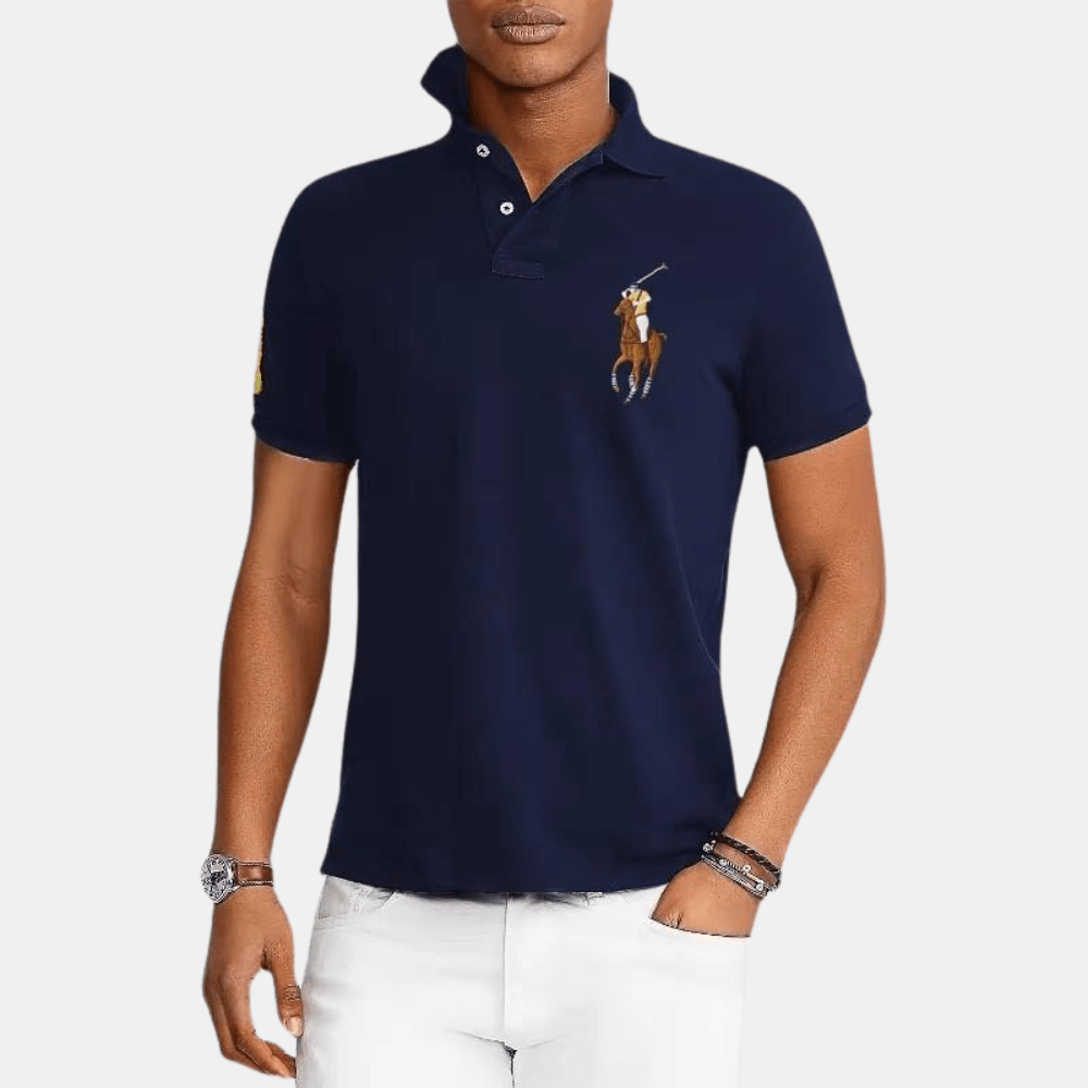 Ralph Lauren Navy Big Pony Polo Shirt - DIVA ONLINE STORE