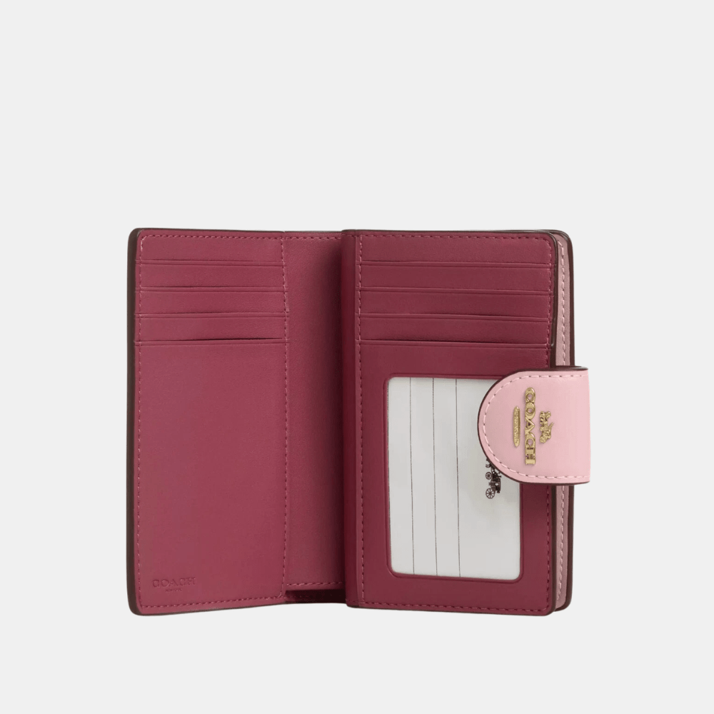 Coach Mini Wallet In Signature Canvas (Powder Pink) - DIVA ONLINE STORE