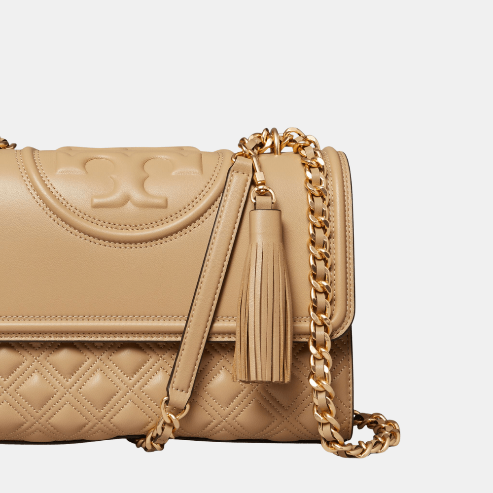 Tory Burch Fleming Convertible Shoulder Bag (Desert Dune) - DIVA ONLINE STORE