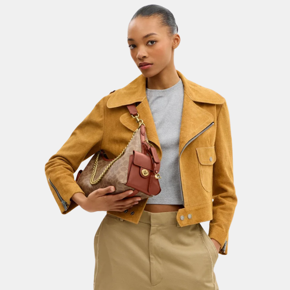 Coach Pocket Juliet 30 Bag In Signature Canvas