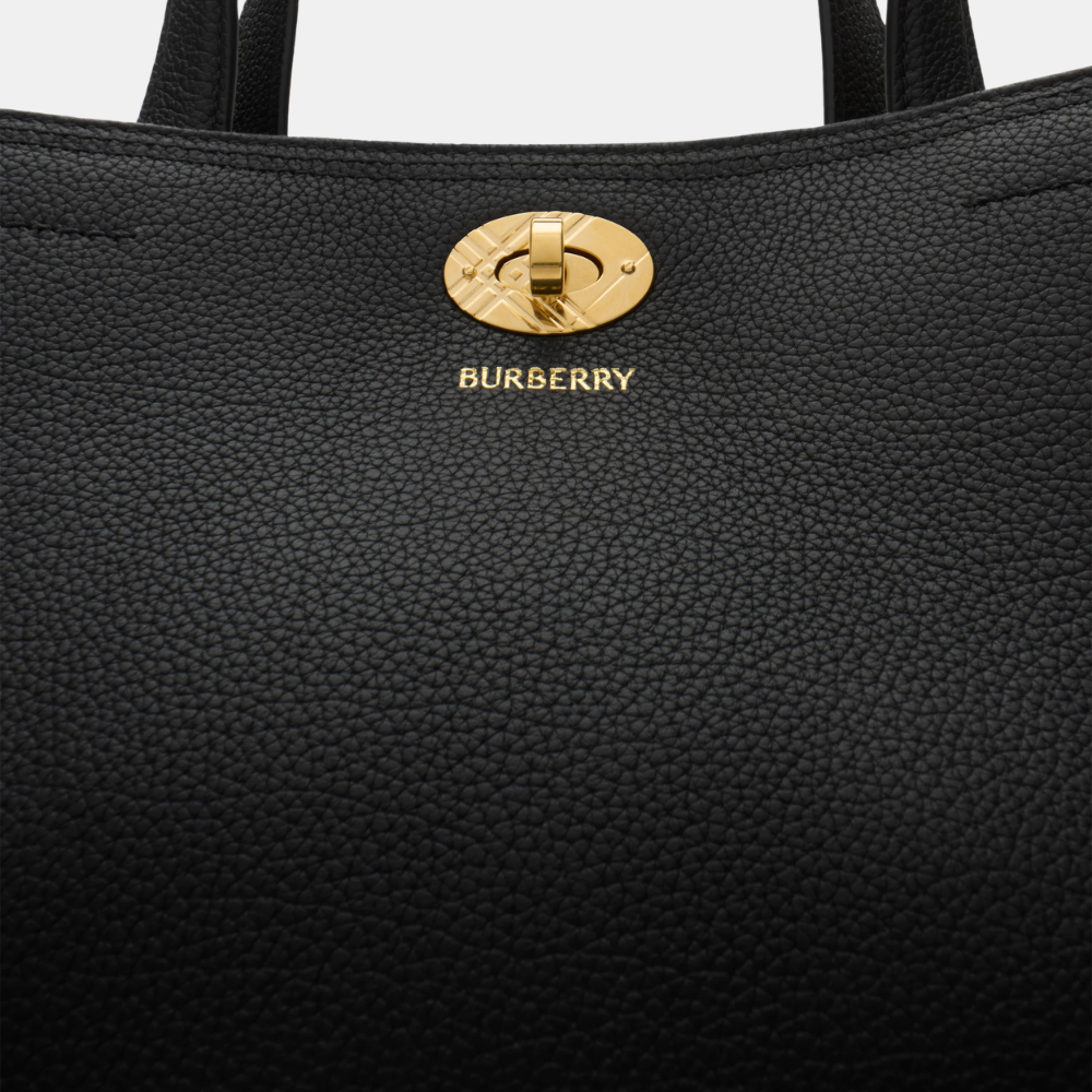 Burberry Small Cotswolds Check Tote (Black)