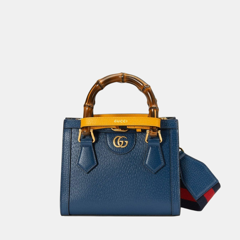 Gucci Diana Mini Tote Bag (Blue)