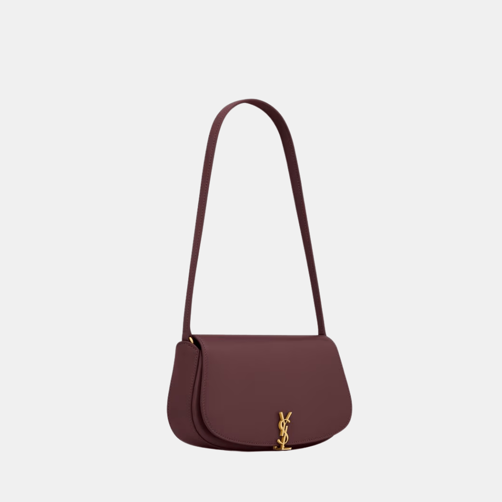 Saint Laurent Mini Voltaire In Box (Rouge Cabernet) - DIVA ONLINE STORE