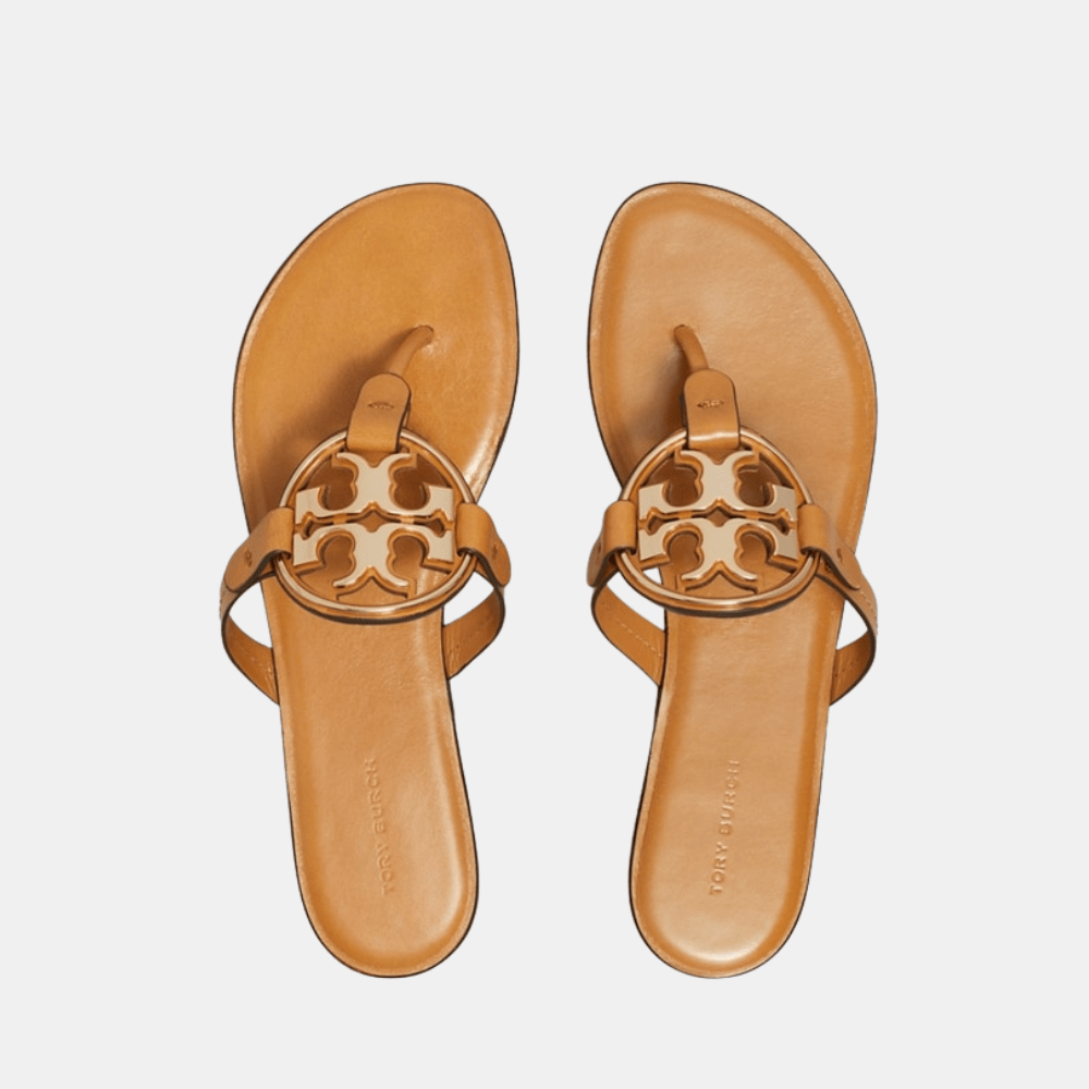 Tory Burch Metal Miller Sandal (Walnut) - DIVA ONLINE STORE