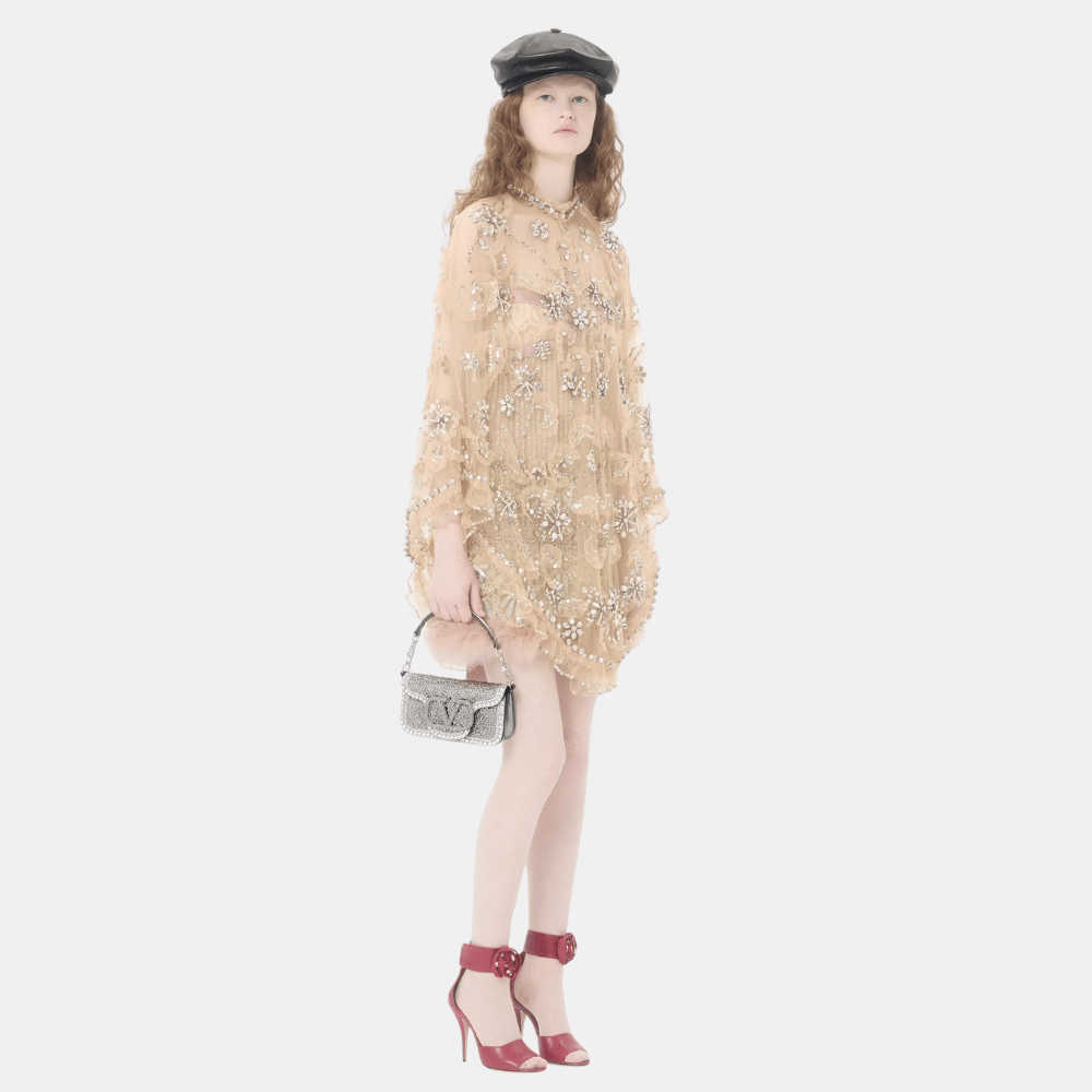 Valentino Garavani Locò Small Shoulder Bag With Rhinestones - DIVA ONLINE STORE