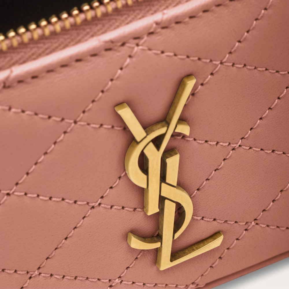 Saint Laurent Gaby Vanity In Lambskin (Barely Pink)