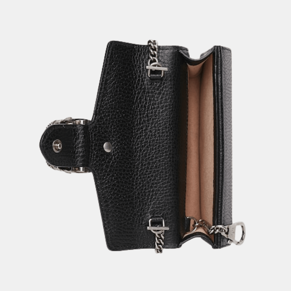 Gucci Dionysus Super Mini Bag in Black Leather - DIVA ONLINE STORE