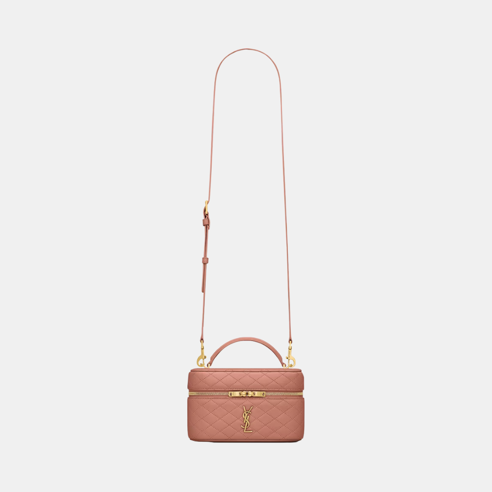 Saint Laurent Gaby Vanity In Lambskin (Barely Pink)