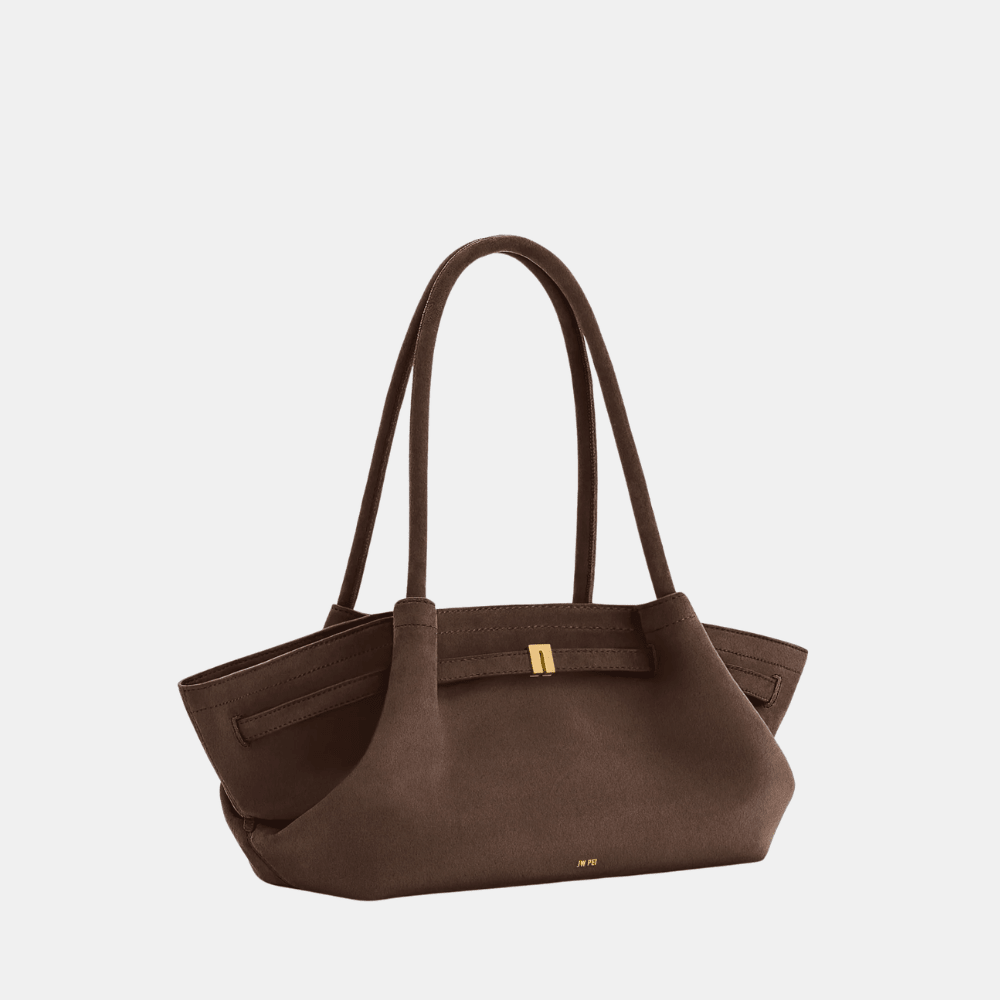 JW Pei Hana Wide Faux Suede Tote Bag - DIVA ONLINE STORE