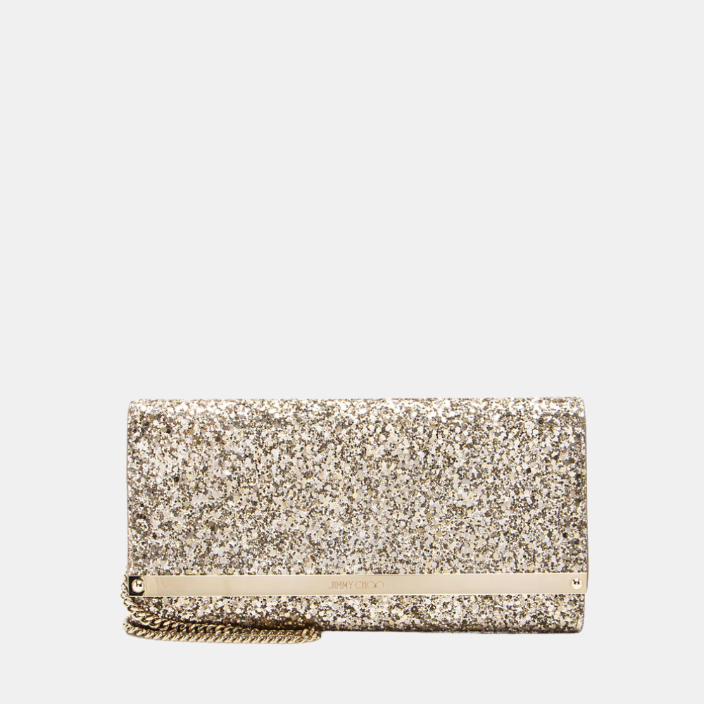Jimmy Choo Glitter Milla Clutch
