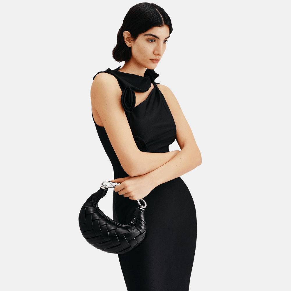 JW Pei Orla Weave Handbag (Black) - DIVA ONLINE STORE
