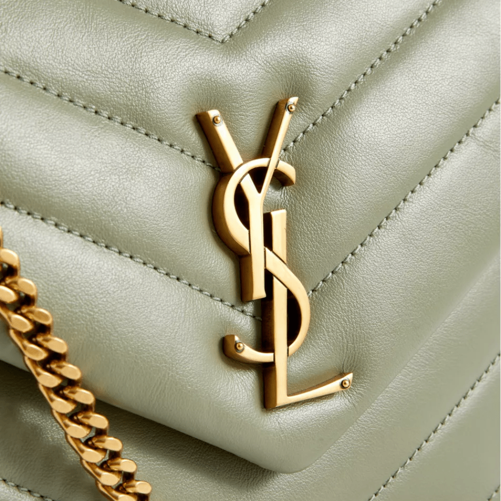 Saint Laurent Loulou Small Shoulder Bag (Sage) - DIVA ONLINE STORE