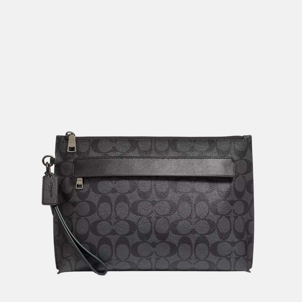 Coach Carryall Pouch In Signature Canvas