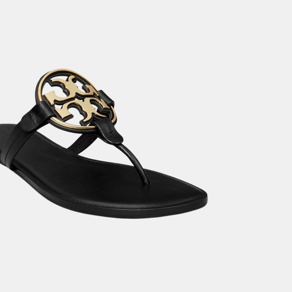 Tory Burch Metal Miller Sandal (Black) - DIVA ONLINE STORE