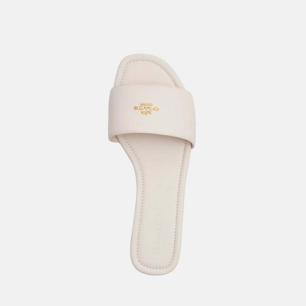 Coach Slide Sandal (Chalk) - DIVA ONLINE STORE