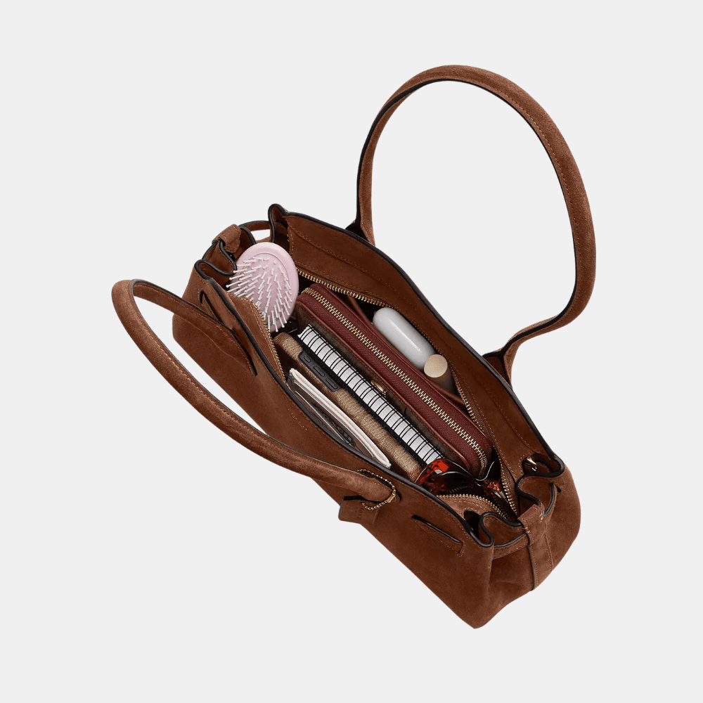 Coach Empire Carryall Bag 34 (Suede/Warm Brown) - DIVA ONLINE STORE