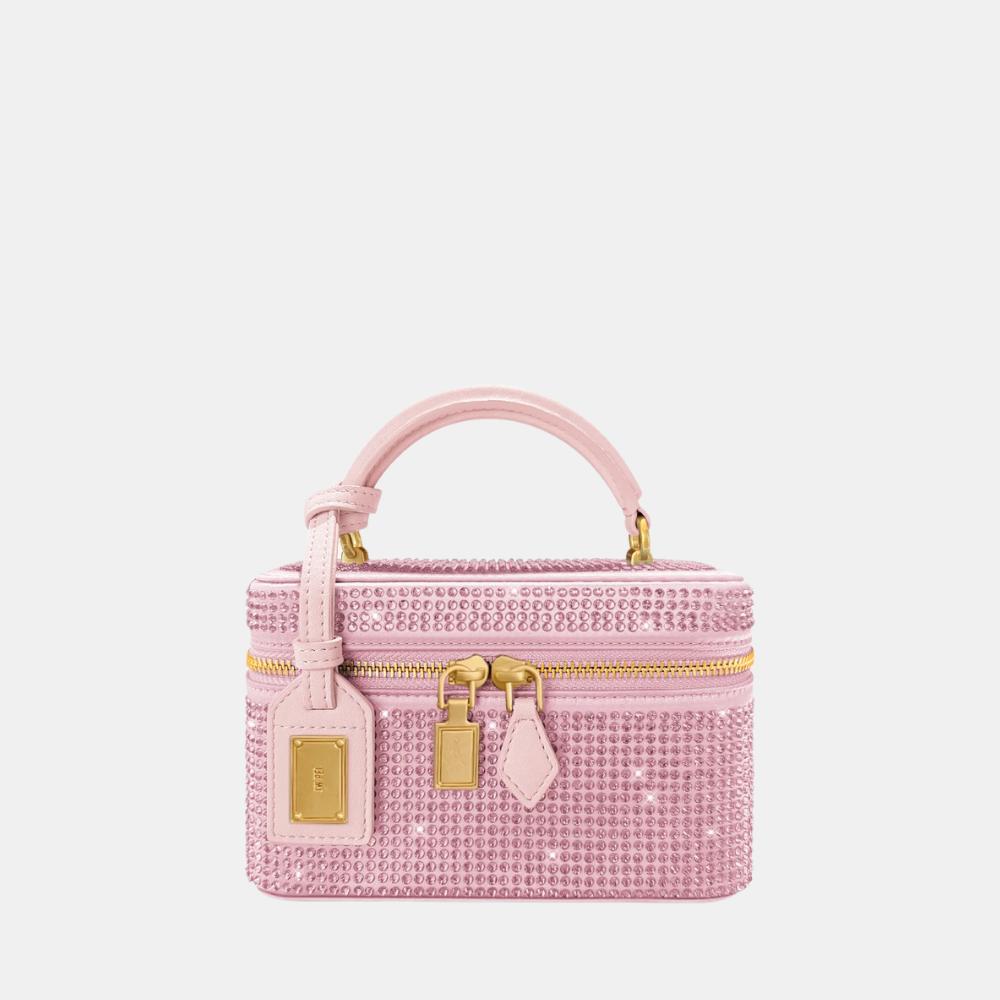 JW Pei Cleo Artificial Crystal Box Shape Top Handle Bag