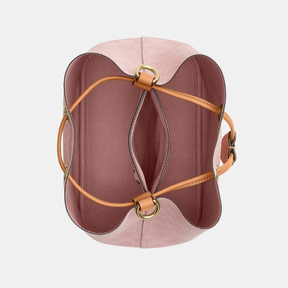 Coach Rowan Bucket Bag In Signature Canvas With Charms